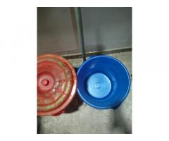 Excellent Condition Buckets & Wiper for Sale!
