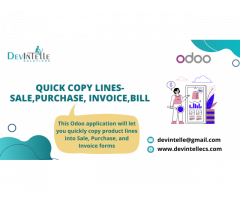 Quick Copy Lines- Sale,Purchase, Invoice,Bill in odoo