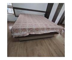 Double bed with storage & Mattress