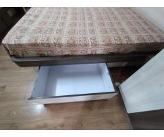 Double bed with storage & Mattress