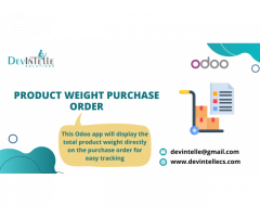 Product Weight Purchase Order in Odoo App