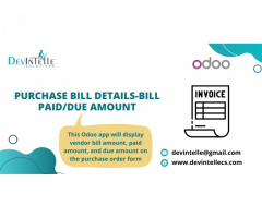 Purchase Bill Details-Bill Paid/Due Amount in odoo