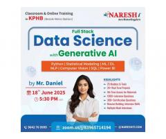 Full Stack Data Science & AI Online Training | Call +91 8179191999