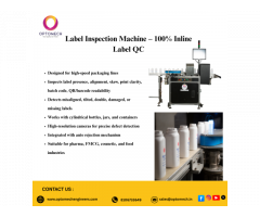 Label Inspection Machine – 100% Inline Label QC