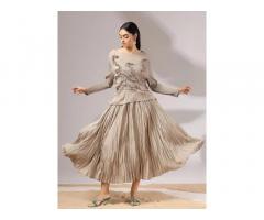 metallic dress