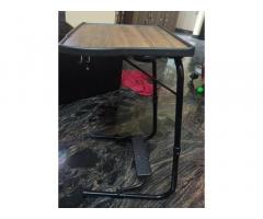 Center Table (glass top + regular), laptop table, Bar table, Plastic Chair (3) and plastic table