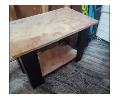 Center Table (glass top + regular), laptop table, Bar table, Plastic Chair (3) and plastic table