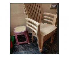 Center Table (glass top + regular), laptop table, Bar table, Plastic Chair (3) and plastic table - 9