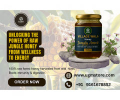 Village Wala Jungly Amrit Honey 500gm – Raw, Pure Jungle Honey
