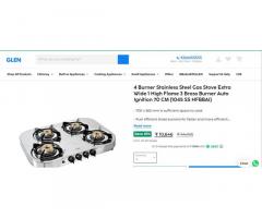 4 Burners Stainless Steel Gas Stove