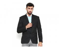 Shaftesbury London Black Regular Fit Single-Breasted Blazer