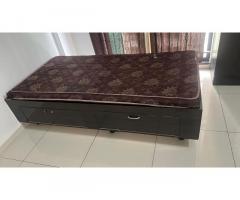 Move out sale ( 1 double bed with mattress , 1 single bed with mattress , 1 almirah , 1 side table