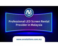 Professional LED Screen Rental Provider in Malaysia