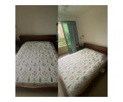 Solid wood Bed with Mattress