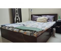 Double Bed with Mattress | Queen Size Box Bed (78 x 60)