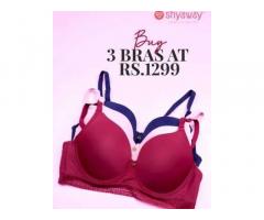 Grab 3 Bras for Just ₹1299
