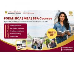 PGDM, MBA, BBA, BCA Admission 2025 – JK Group of Institution, Kurukshetra University
