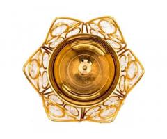 Brass, Crystal Table Diya
