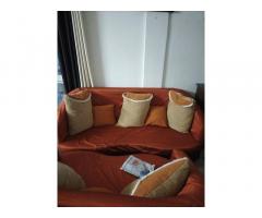 SOFA SET 3-2-1 WITH NEW SOFA COVER AVAILABLE FOR SALE