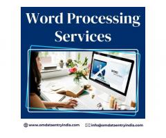 Outsource Word Processing Services in India