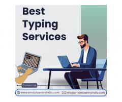 Affordable Typing Services in India