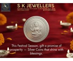 Buy Silver Coin from the Best Silver Gifting Item Store in Noida – SK Jewellers