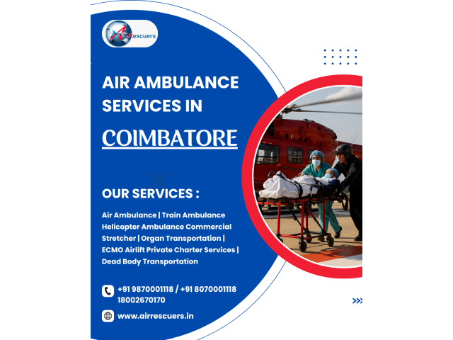 The Best & Fast Air Ambulance Services in Coimbatore - 1/1