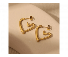 Stylish Heart Earrings For Daily Wear