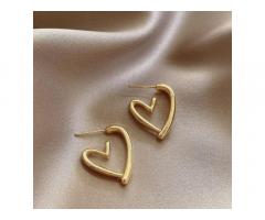 Stylish Heart Earrings For Daily Wear