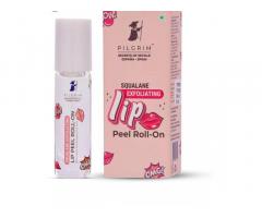 Pilgrim Spanish Squalane Lip Peel Roll-on with lactic acid & hyaluronic acid | MRP ₹300