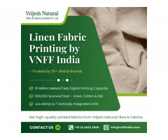 Linen Fabric Printing in India | Digital Expertise by VNFF India