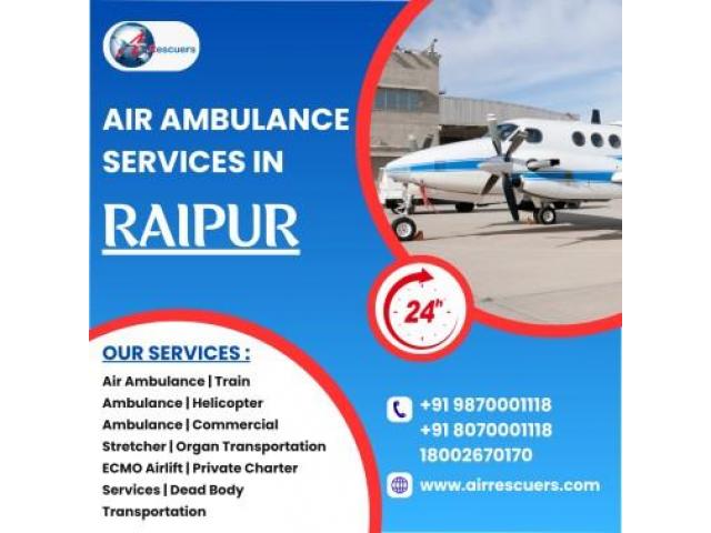 Fast & Reliable Air Ambulance Services in Raipur - 1/1