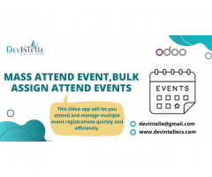 Mass Attend Events in Odoo Bulk Assign Multiple Event Attendees