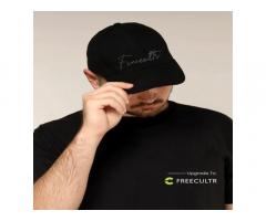 Unisex Baseball Cotton Twill Cap | Black