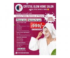 Crystal Glow Home Salon Professional Ladies’ Beauty Care at Home