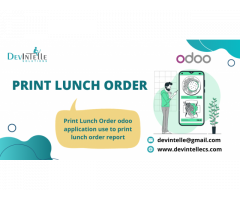 Print Lunch Order, Lunch Order Print PDF in Odoo