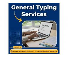 Outsource General Typing Services in India