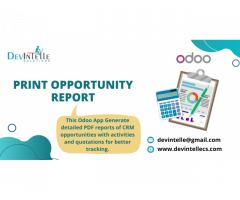 Print Opportunity Report in Odoo