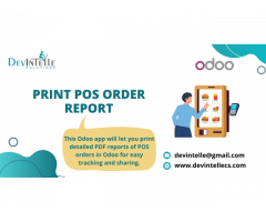 Print Pos Order Report in Odoo