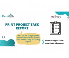 Print Project Task Report in Odoo