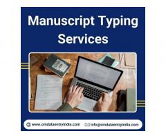 Outsource Manuscript Typing Services in India