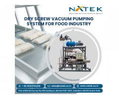 Dry Screw Vacuum Pumping System for Food Industry | Nxtek
