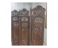 High quality Handcrafted Wooden Room Divider Screen