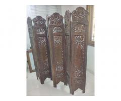 High quality Handcrafted Wooden Room Divider Screen