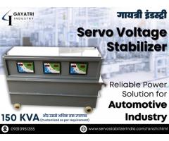 Gayatri Servo Stabilizer in Ranchi for Reliable Industrial Power.