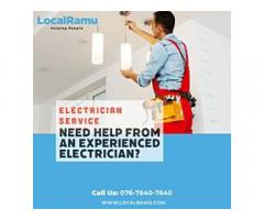 Electrical Work Service by LocalRamu Services With Reliable Electrician in Bangalore