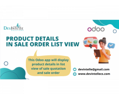 Product Details Sale List View in Odoo