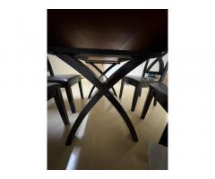 Wooden Dining Table with 6 Chairs.