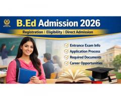 B.Ed Admission 2026 – Apply Now for a Teaching Career