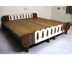 Wooden Double Bed - Image 1/4